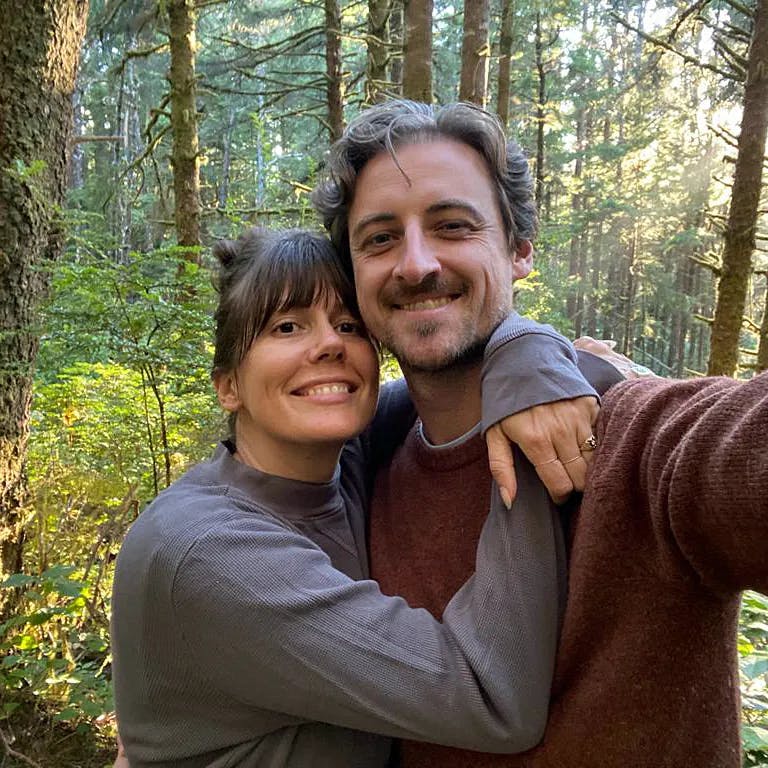 Zac and his wonderful partner Amanda hiking through Forest Park in Portland, Oregon