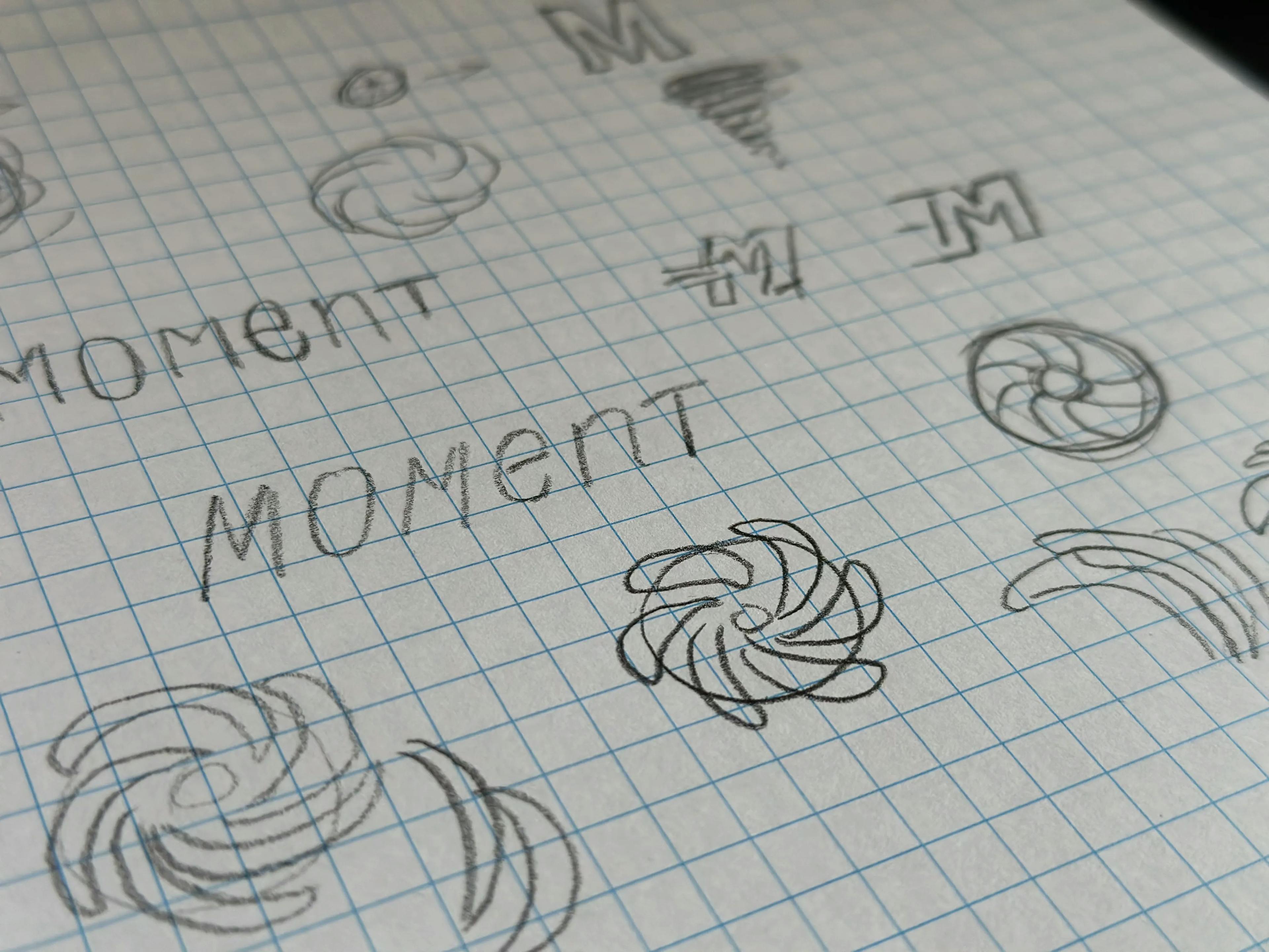 Sketches of the Moment Logo